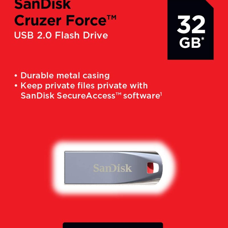 SanDisk Cruzer Force SDCZ71-032G-I35 USB Flash Drive 32 GB