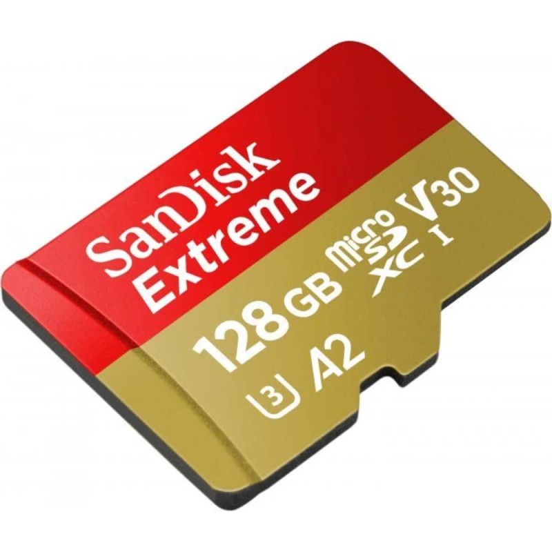 SanDisk Extreme 128GB microSDXC UHS-I, V30, 190MB/s Read,90MB/s Write, Memory Card for 4K Video on Smartphones.