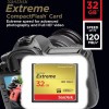 SanDisk Extreme 32GB CompactFlash Memory Card UDMA 7 Speed Up To 120MB/s
