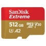 SanDisk Extreme 512GB microSDXC UHS-I, V30, 190MB/s Read, 130MB/s Write, Memory Card.