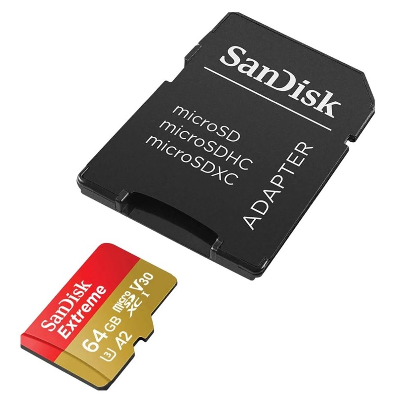 SanDisk Extreme 64 GB Class 10/UHS-I (U3) V30 microSDXC