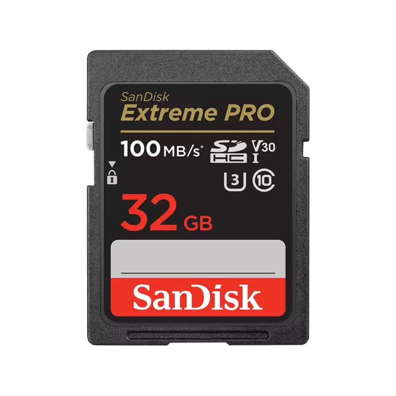 SanDisk Extreme PRO 32GB SDHC Memory Card up to 300MB/s, UHS-II, Class 10, U3, V90 for 8K Video, Black