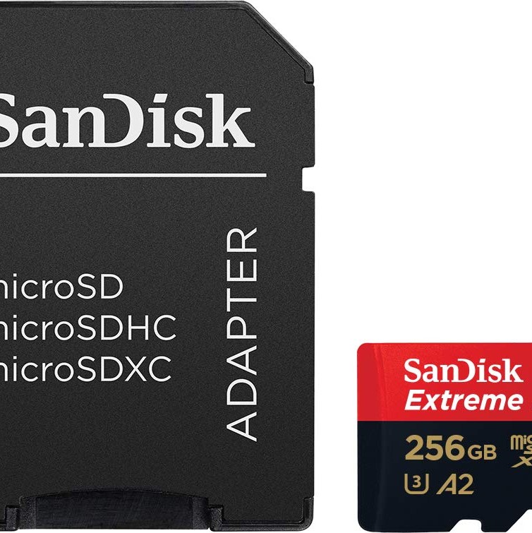 SanDisk Extreme Pro 256GB microSDXC UHS-I, V30, 200MB/s Read, 140MB/s Write, Memory Card for 4K Video on Smartphones.