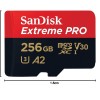 SanDisk Extreme Pro 256GB microSDXC UHS-I, V30, 200MB/s Read, 140MB/s Write, Memory Card for 4K Video on Smartphones.
