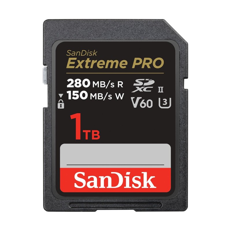 SanDisk Extreme Pro SD UHS I 1TB Card for 4K Video for DSLR and Mirrorless Cameras 200MB/s Read & 140MB/s Write