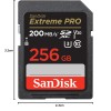 SanDisk Extreme Pro SD UHS I 256GB Card for 4K Video for DSLR and Mirrorless Cameras 200MB/s Read & 140MB/s Write