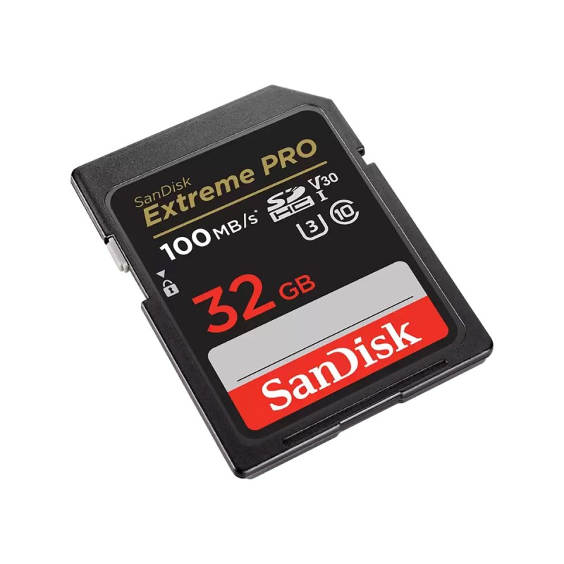 SanDisk Extreme Pro SD UHS I 32GB Card for 4K Video for DSLR and Mirrorless Cameras 100MB/s Read & 90MB/s Write