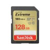 SanDisk Extreme SD UHS I 128GB Card for 4K Video for DSLR and Mirrorless Cameras 180MB/s Read & 90MB/s Write