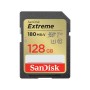 SanDisk Extreme SD UHS I 128GB Card for 4K Video for DSLR and Mirrorless Cameras 180MB/s Read & 90MB/s Write
