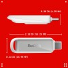 SanDisk Phone Drive with USB-C, 256GB, Upto 150 MB/s, Arctic White