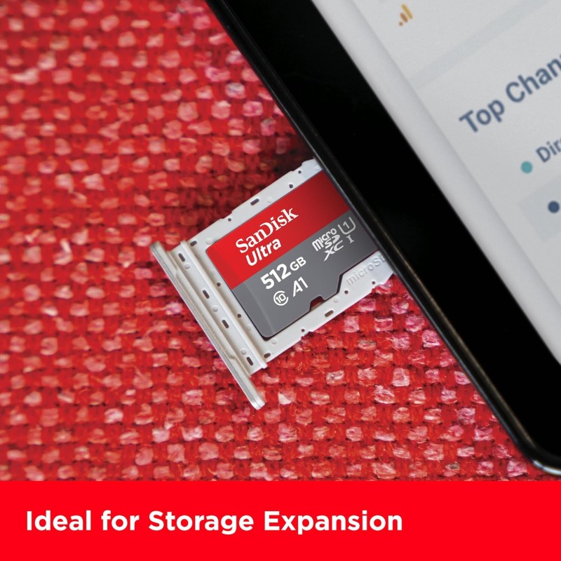 SanDisk Ultra 512GB microSDXC UHS-I, 150MB/s R, Memory Card
