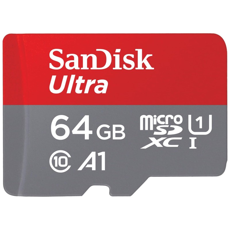 SanDisk Ultra 64GB microSDXC UHS-I, 140MB/s R, Memory Card