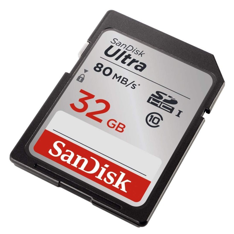 SanDisk Ultra Class 10 UHS-I 16GB SDHC Memory Card (80 MB/s)