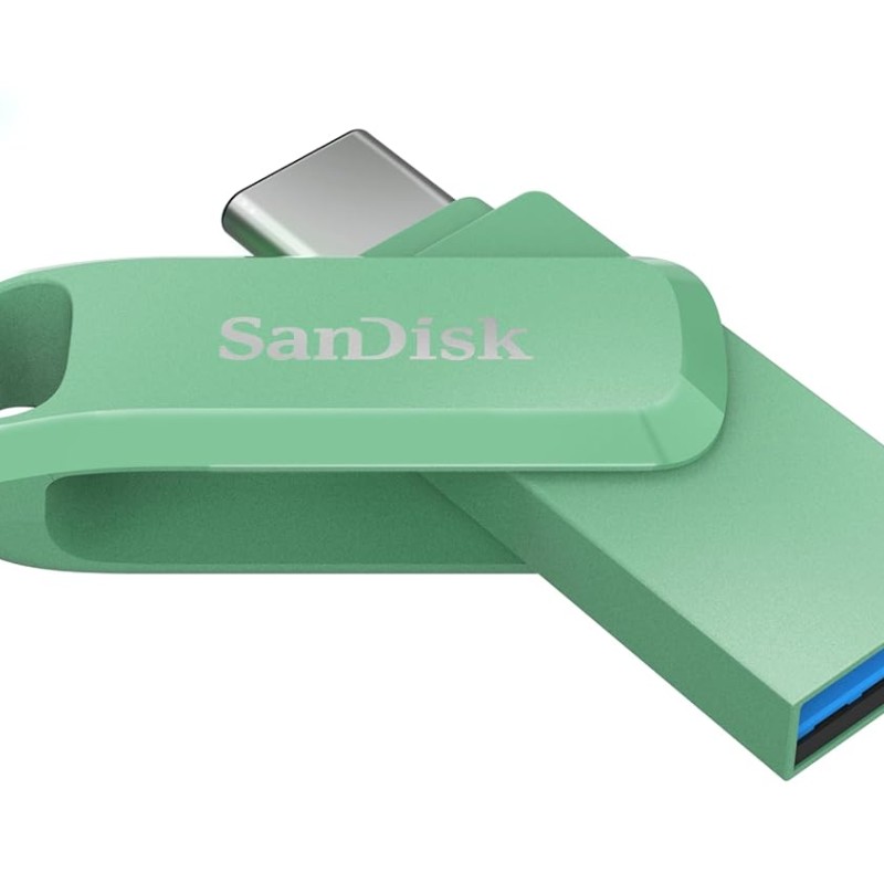 SanDisk Ultra Dual Drive Go USB Type- C, Absinthe Green, India, 150MB/s 64GB, Mobile Pendrive