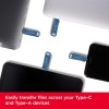 SanDisk Ultra Dual Drive Go USB Type C Pendrive for Mobile, Navy Blue, 128GB
