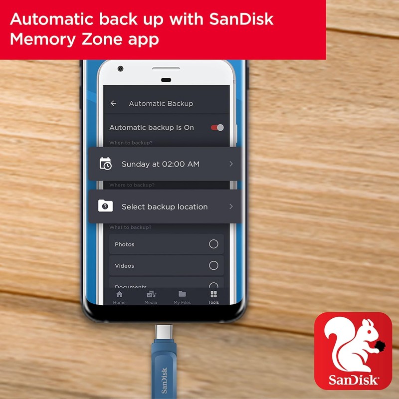 SanDisk Ultra Dual Drive Go USB Type C Pendrive for Mobile, Navy Blue, 128GB