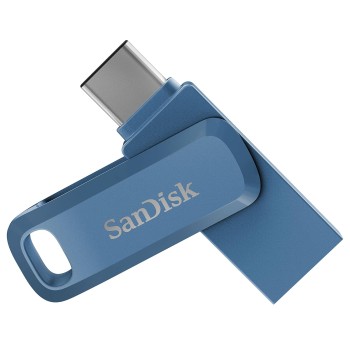 SanDisk Ultra Dual Drive Go USB Type C Pendrive for Mobile, Navy Blue, 64GB