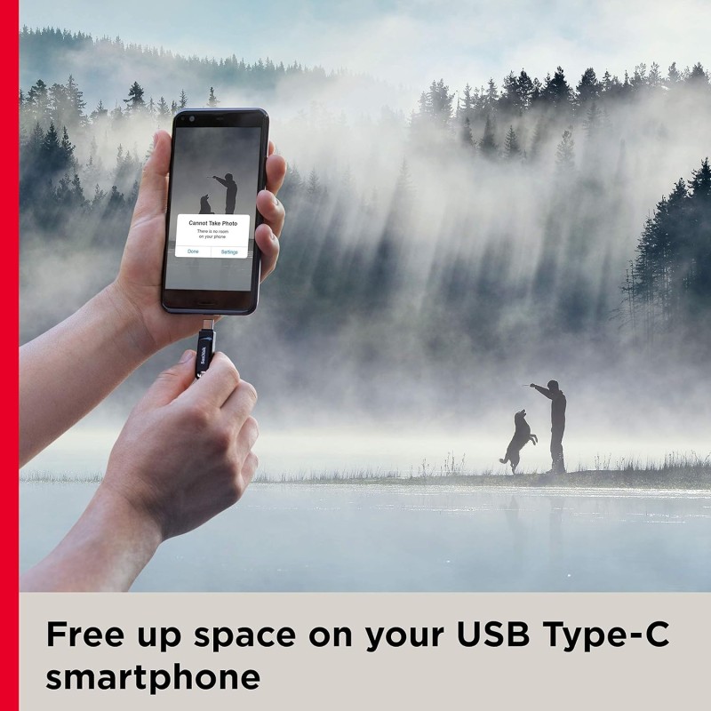 SanDisk Ultra Dual Drive Go usb3.0 Type C Pendrive for Mobile (Black, 64 GB,  - SDDDC3-064G-I35)