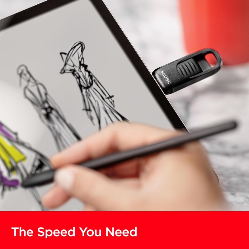 SanDisk Ultra Slider USB Type-C Flash Drive, 256GB USB 3.2 Gen 1 Performance with a Retractable Connector, Up to 400MB/s Transfer Speed