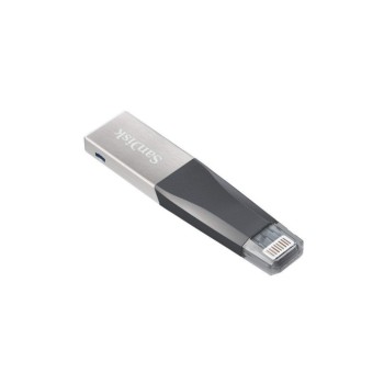 SanDisk iXpand Mini Flash Drive 128 GB OTG Drive Compatible with Desktop Computer, Tablet, Mobile, Laptop USB 3.0, Lightning Metal