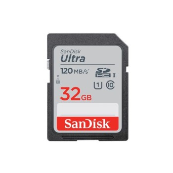 SanDisk Ultra SDHC UHS-I Card 32GB 120MB/s R for DSLR Cameras, for Full HD Recording SDSDUN4-032G-GN6IN