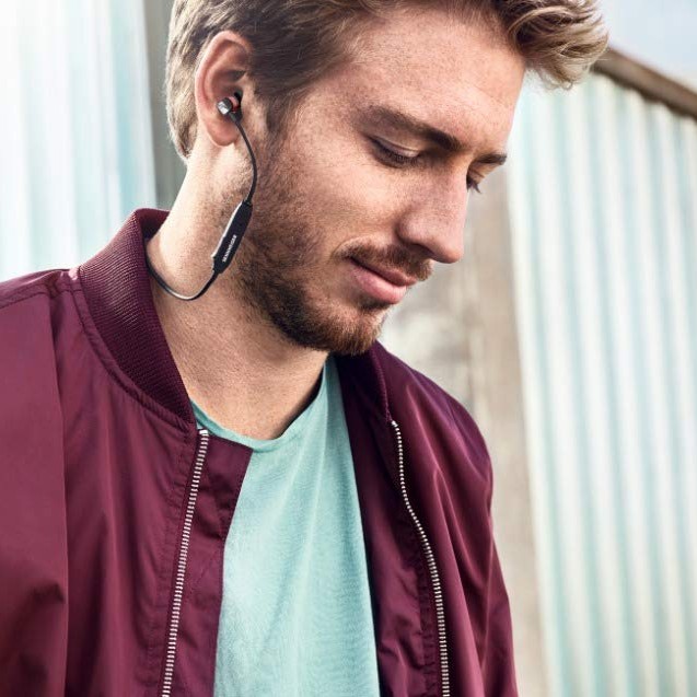 Sennheiser CX 120BT Wireless Bluetooth in Ear Neckband Headphone with Mic (Black)