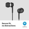 Sennheiser CX 80s Wired in Ear Earphones with in-Line Microphone, Superior Sound, One Button Smart Control, Black