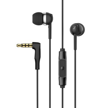 Sennheiser CX 80s Wired in Ear Earphones with in-Line Microphone, Superior Sound, One Button Smart Control, Black