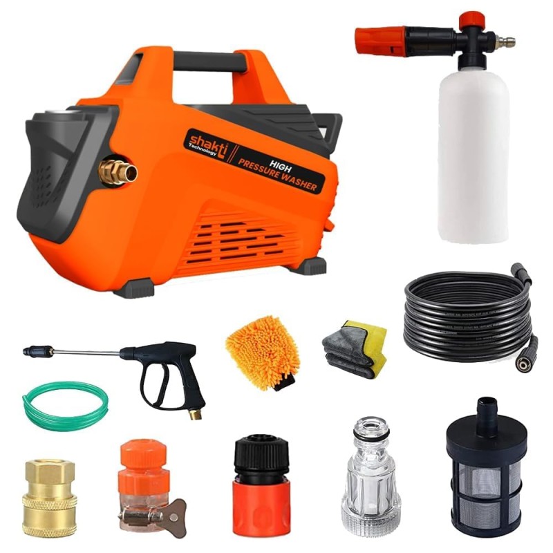 Shakti Technology S7 Pro High Pressure Car Washer Machine with Copper Winding 2100 Watts and Pressure 130 Bar