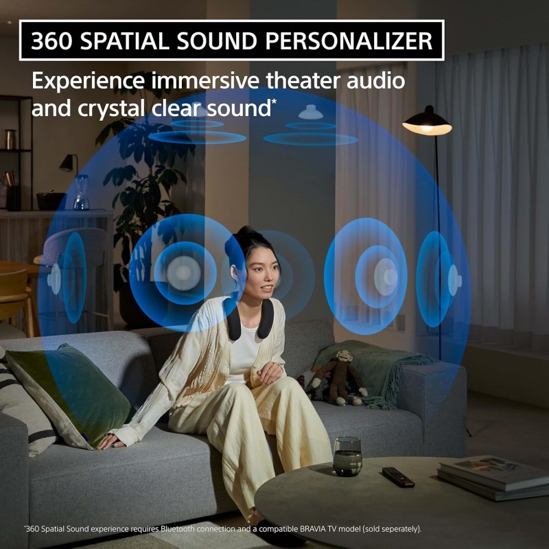 Sony BRAVIA Theater U Wireless Wearable TV Speaker with Dolby Atmos & Bluetooth, Personalized Home