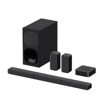 Sony HT-S40R Real 5.1ch Dolby Audio Soundbar for TV with Subwoofer & Wireless Rear Speakers, 5.1ch Home Theatre System