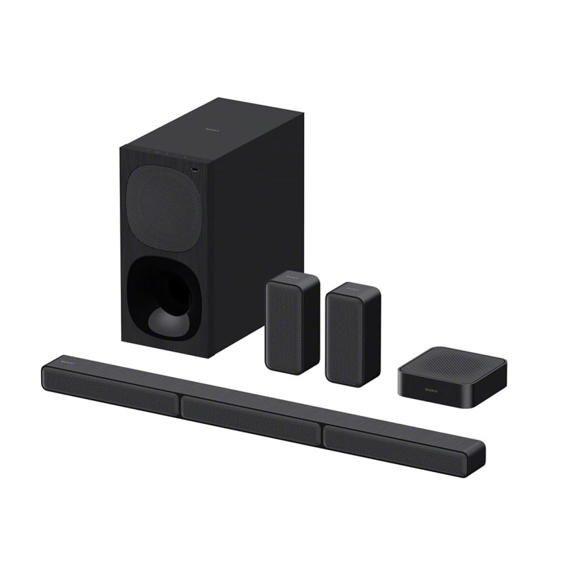 Sony HT-S40R Real 5.1ch Dolby Audio Soundbar for TV with Subwoofer & Wireless Rear Speakers, 5.1ch Home Theatre System