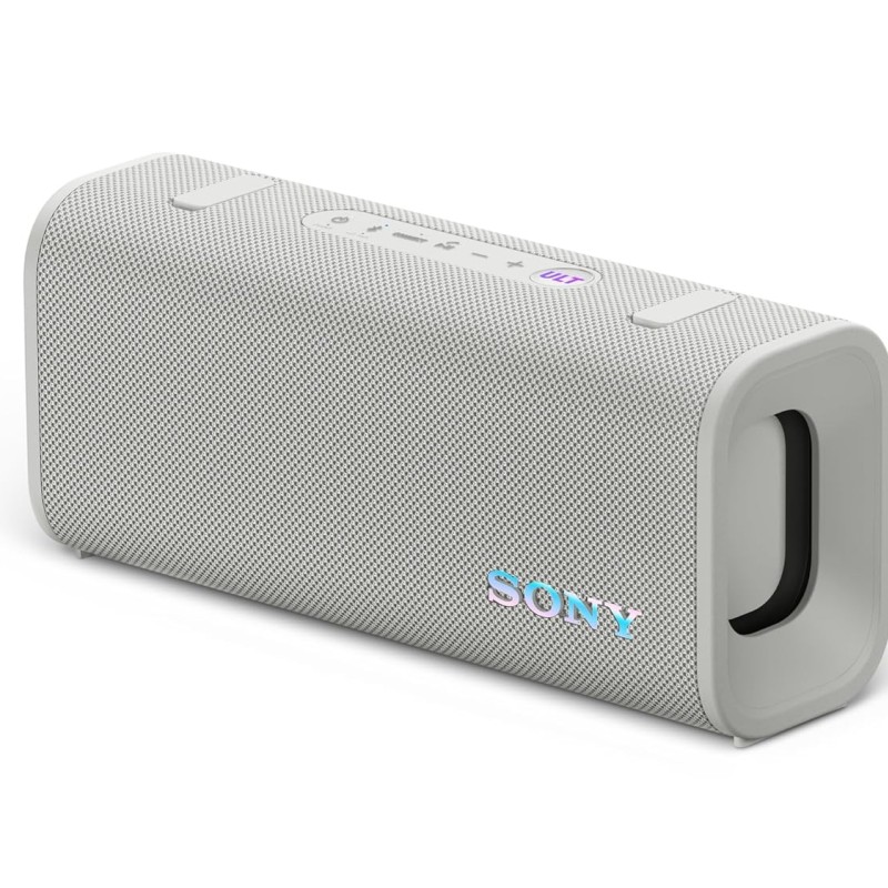 Sony New ULT Field 3 Wireless Bluetooth Speaker, 24hrs Playtime, Massive Bass, Hands Free Calling, Shoulder Strap, IP67 Water, Dust & Rustproof, Quick Charging-White