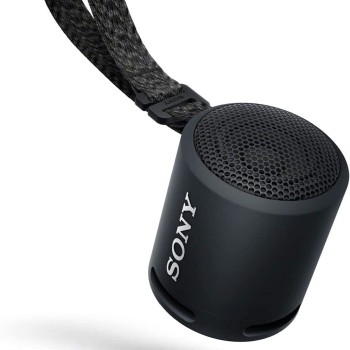 Sony Srs-Xb13 Wireless Extra Bass Portable Compact Bluetooth Speaker with 16 Hours Battery Life, Type-C, Ip67 Waterproof, Dustproof, with Mic, Loud Audio for Phone Calls/Work from Home (Black), Small