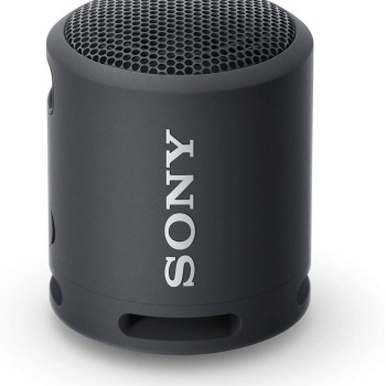 Sony Srs-Xb13 Wireless Extra Bass Portable Compact Bluetooth Speaker with 16 Hours Battery Life, Type-C, Ip67 Waterproof, Dustproof, with Mic, Loud Audio for Phone Calls/Work from Home (Black), Small