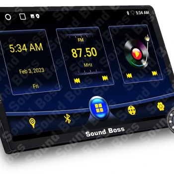 Sound Boss Androidify 3rd Generation Bass-Blaster 9" Inch Q-LED Car-Play (2GB/32GB) with AHD Camera Android Car Stereo