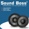 Sound Boss Car Speaker SB-CX-62SI Premium 16.51 cm (6.5 inch) 2-Way Coaxial Speakers (Black), Peak Power - 380 W, RMS Power - 75W, Rated Power - 70W
