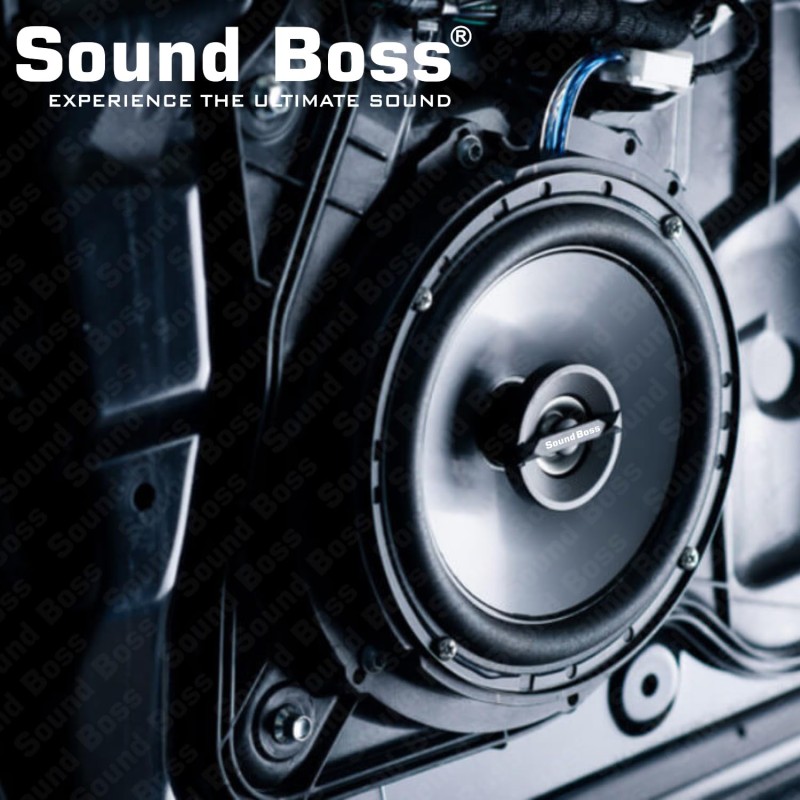 Sound Boss Car Speaker SB-CX-62SI Premium 16.51 cm (6.5 inch) 2-Way Coaxial Speakers (Black), Peak Power - 380 W, RMS Power - 75W, Rated Power - 70W