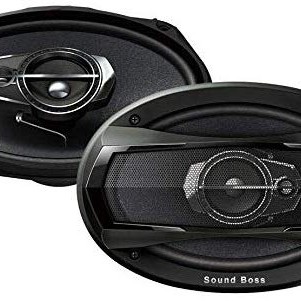Sound Boss Performance Auditor New Gold Series SB-6979 6x9 3-Way 480W Co-Axial Car Speakers