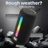 Stone Max Portable Speaker with 18W Powerful Sound, TWS Function, up to 9Hrs Playback, RGB, Deep Bass - Slay Black