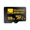 Strontium Nitro 128GB MicroSDXC UHS-I Memory Card with Adapter and Card Reader Up to 70MB s SRN128GTFU1C 128GB