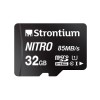 Strontium Nitro 32GB Micro SDHC Memory Card 85MB/s UHS-I U1 Class 10 w/Adapter High Speed (SRN32GTFU1QA)