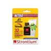 Strontium Nitro A1 32GB Micro SDHC Memory Card 100MB/s A1 UHS-I U1 Class 10 with High Speed Adapter