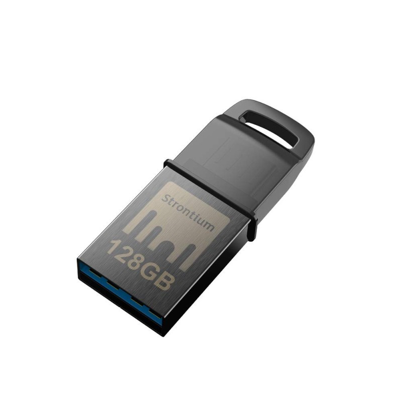 Strontium Nitro USB 128 GB One OTG 3.1 150 MBPS Flash Drive (Grey)