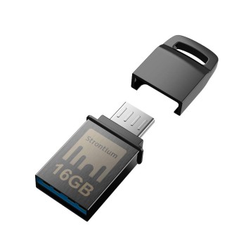 Strontium Nitro USB 16 GB One OTG 3.1 150 MBPS (Grey)