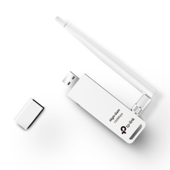 TP-Link TL-WN722N 150 Mbps High Gain Wireless USB Adapter  (White)