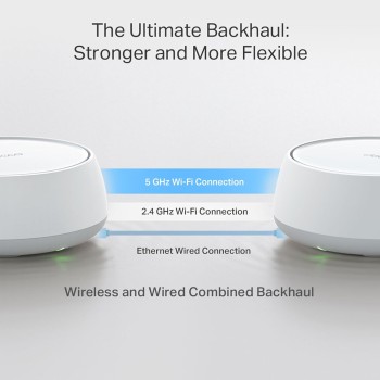 TP-Link Deco BE25(2-Pack) Dual Band BE5000 Whole Home Mesh WiFi 7 System| 8K Streaming | 5 Gbps Router | 2×2.5 Gbps Gigabit, 4K-QAM, 4 Antennas | VPN, MU-MIMO | Works with Alexa and Google Assistant