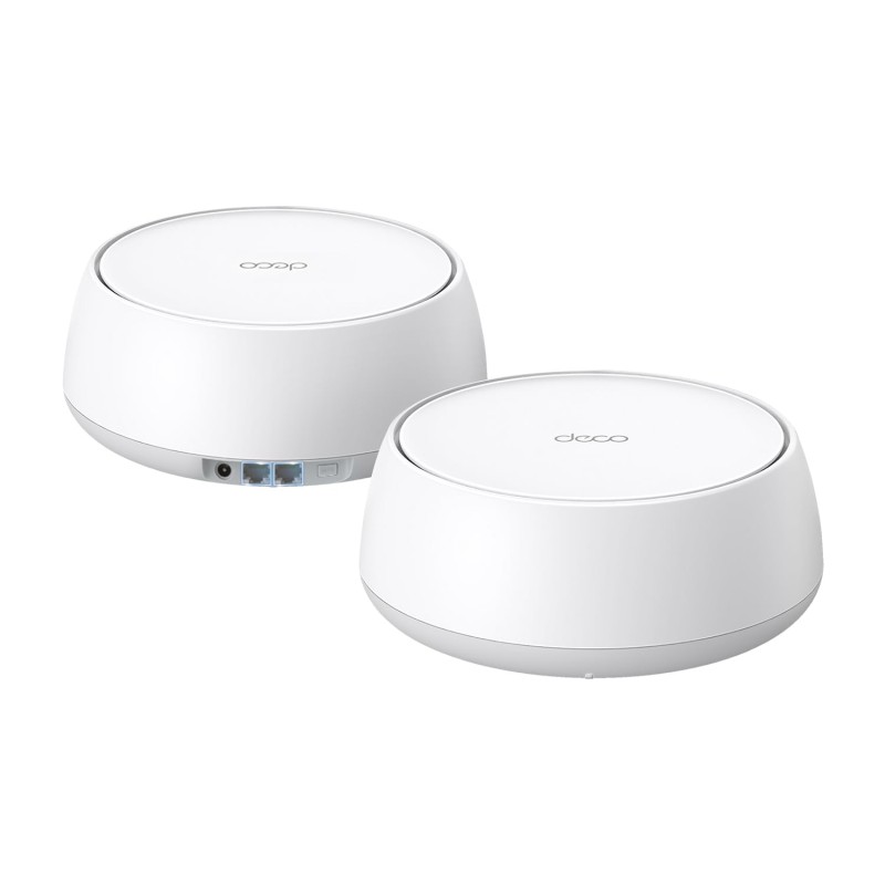 TP-Link Dual-Band BE5000 WiFi 7 Mesh Wi-Fi System (Deco BE25) | 4-Stream 5 Gbps | 240 Mhz Channels | Covers up to 4,600 Sq.Ft | 2X 2.5G Ports Wired Backhaul | VPN,MLO, AI-Roaming, HomeShield (2-Pack)