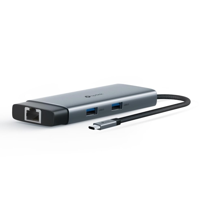 TP-Link USB Type-C 6-Port Hub with a 4K@60Hz HDMI, 1 Gbps ethernet, 1× USB-C Data Ports (UH6120C)