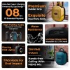 TRIGGR Roar 12 Portable Bluetooth Speaker, 12W Deep Bass, 8H Playtime, Type-C Fast Charging, BT v5.3, TWS Stereo Pairing (Onyx Blue)